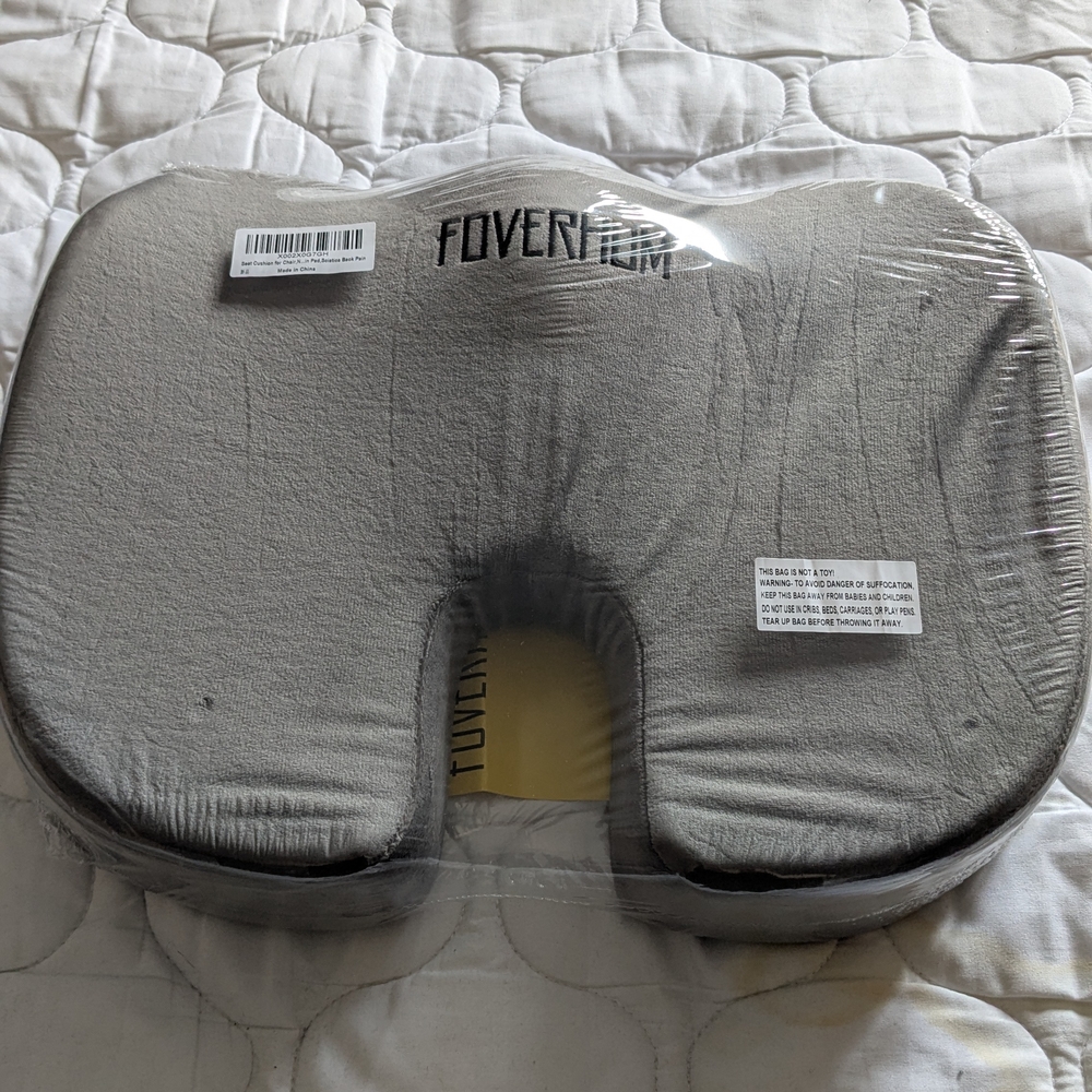 Gray Ergonomic Seat Cushion